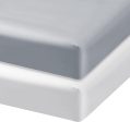 Satin Crib Sheets - 2 Pack, Super Soft and Silky, Grey & White (for Standard Crib  Toddler Bed) Online