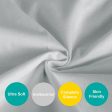 Waterproof Changing Pad Cover - 2 Pack, Ultra-Soft Microfiber, Smooth & Breathable, Grey Online now