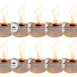 8 Pack of Tabletop Portable Campfire Mini Fire Pit S Mores Maker, Convenient and Portable Bonfire Birthday Christmas Set, Great for Picnics, Party and Home Indoor Decoration (with 8 Cork pad) Online Hot Sale