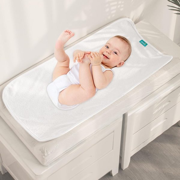 Changing Pad Liners - 5 Pack, Cotton, Waterproof & Absorbent & Skin-Friendly, Diaper Mat Discount