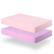 Crib Sheet - 2 Pack, Ultra Soft Microfiber, Pink & Purple (for Standard Crib  Toddler Bed) Hot on Sale