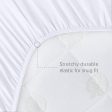 Bassinet Mattress Pad Cover - Fits Dream On Me Skylar Bassinet, 2 Pack, Bamboo, Waterproof Online now