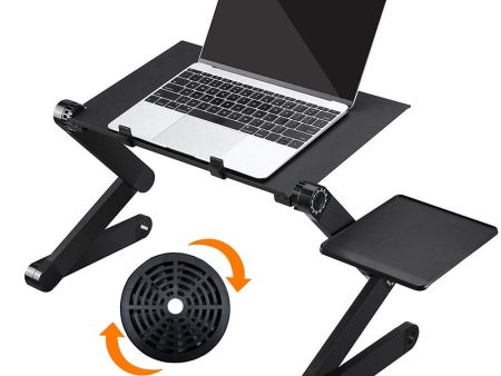 Laptop-Table-Stand Desk Mouse-Pad Notebook Folding Ergonomic-Design Adjustable with Supply