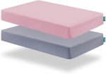 Crib Sheet - 2 Pack, Ultra Soft Microfiber, Grey & Pink (for Standard Crib  Toddler Bed) Discount