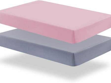 Crib Sheet - 2 Pack, Ultra Soft Microfiber, Grey & Pink (for Standard Crib  Toddler Bed) Discount