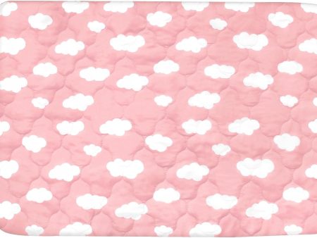 Pack N Play Mattress Pad Cover  Protector - Ultra Soft Microfiber, Waterproof, Pink Cloud (for Standard Playpen  Mini Crib) Hot on Sale