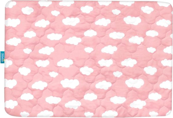 Pack N Play Mattress Pad Cover  Protector - Ultra Soft Microfiber, Waterproof, Pink Cloud (for Standard Playpen  Mini Crib) Hot on Sale