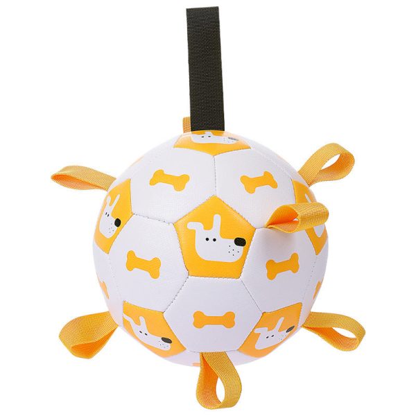 Dog Interactive Football Toys Children Soccer Dog Outdoor Training Balls Pet Sporty Bite Chew Teething Ball With Cute Printing Cheap