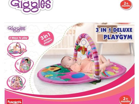 Funskool Giggle 3 in 1 Deluxe Playgym Pink Cheap