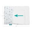 Toddler Pillow Quilted with Pillowcase - 13  x 18 , 100% Cotton, Ultra Soft & Breathable, White Star Online Sale