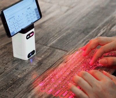 LEING FST Virtual Laser Keyboard Bluetooth Wireless Projector Phone Keyboard For Computer Pad Laptop With Mouse Function Online Sale