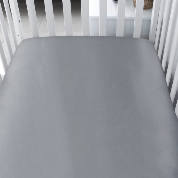 Satin Crib Sheets - 2 Pack, Super Soft and Silky, Grey & White (for Standard Crib  Toddler Bed) Online