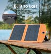 LUVKNIT 10W Portable Solar Charger Power Bank, 5V 3A Folding Solar Panel Solar Cell with High-Efficiency Battery Charger Panel for Camping Hiking Backpacking Outdoor Trip Compatible with Phones Tablet Fashion