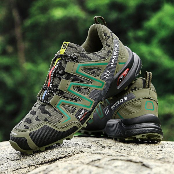 Men Hiking Shoes Climbing Male Sports Shoes Work Safety Toe Tactical Non-Slip Durable Trekking Sneakers Mens Footwear on Sale