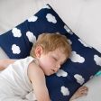 Toddler Pillow - 14  x 19 , Multi-Use, Soft & Skin-Friendly, Navy Cloud Discount