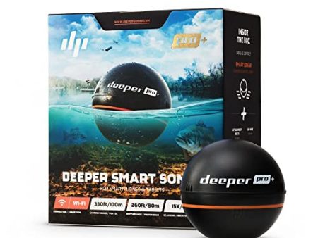 Deeper PRO+ Smart Sonar Castable and Portable WiFi Fish Finder with Gps for Kayaks and Boats on Shore Ice Fishing Fish Finder Hot on Sale