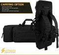 VOTAGOO Double Rifle Case Gun Bag, Safely Long-Barrel Firearm Transportation Cases  Locks, All-Weather Soft Tactical Range Bag Ackpack For Shotgun Spacious Heavy Duty on Sale