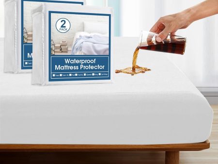 2 Pack Twin Mattress Protector Waterproof Mattress Pad Cover For Cheap