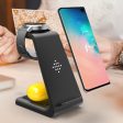 3 In 1 Fast Charging Station Wireless Charger Stand Wireless Quick Charge Dock For Phone Holder For Sale