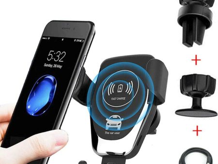 10W QI Wireless Fast Car Charger Mount Holder Stand Automatic Clamping Charging on Sale