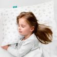 Toddler Pillow with Pillowcase - 14  x 19 , 100% Cotton, Multi-Use, Ultra Soft & Breathable, White Star Fashion