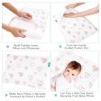 Toddler Pillow Quilted with Pillowcase - 2 Pack, 13  x 18 , 100% Cotton, Ultra Soft & Breathable, Pink Heart & Stripe Cheap