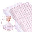 Crib Sheet - 2 Pack, 100% Jersey Cotton, Pink & White (for Standard Crib  Toddler Bed) Cheap