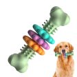 Dog Chew Toy Dog Bone Type  Dogs Teeth Cleaning Toys Indestructible TPR Bone Chewing Bite Resistant Teething Toys  Pet Products Supply