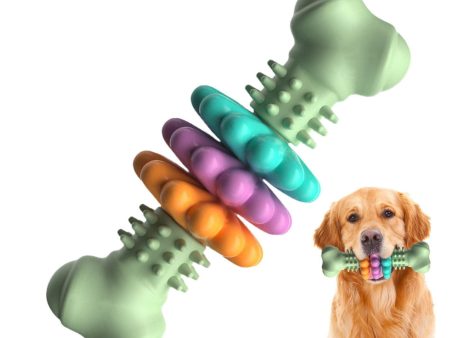 Dog Chew Toy Dog Bone Type  Dogs Teeth Cleaning Toys Indestructible TPR Bone Chewing Bite Resistant Teething Toys  Pet Products Supply