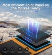 LUVKNIT 10W Portable Solar Charger Power Bank, 5V 3A Folding Solar Panel Solar Cell with High-Efficiency Battery Charger Panel for Camping Hiking Backpacking Outdoor Trip Compatible with Phones Tablet Fashion