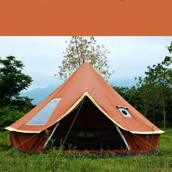 Yurt Tent Outdoor Camping Pyramid Chimney Sunscreen Fashion