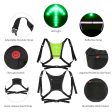 USB Rechargeable Reflective Vest Backpack with LED Turn Signal Light Remote Control Outdoor Sport Safety Bag Gear for Cycling on Sale