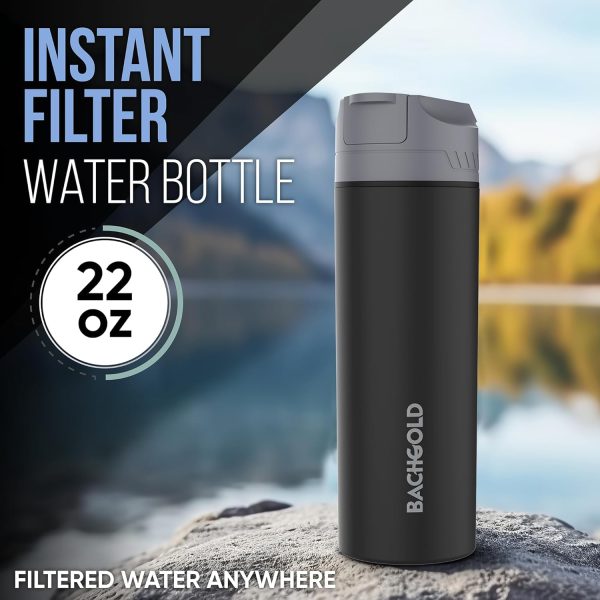 Survival Gear and Supplies-Water Filtration System Survival-Water Bottle with Filter Travel-Filter Water Purifier-Emergency Survival kit-Filtered Water Bottle-Water Purifier Survival-Hiking Gear For Cheap