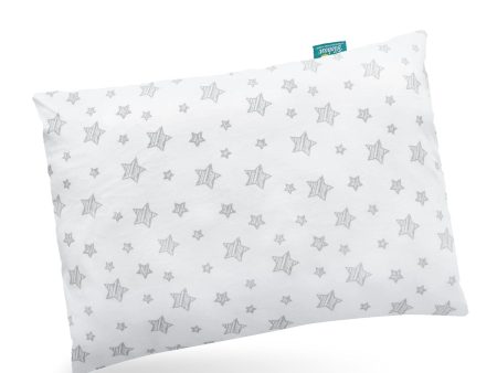 Toddler Pillow Quilted with Pillowcase - 13  x 18 , 100% Cotton, Ultra Soft & Breathable, White Star Online Sale