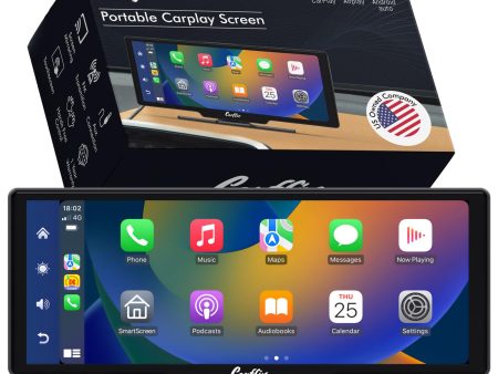 Carflix Portable Wireless CarPlay Screen for Car- 10.26 Inch Car Play Screen & Stereo Compatible with Android Auto and Apple CarPlay - Multimedia Player, Bluetooth, Navigation Screen for All Vehicles Discount