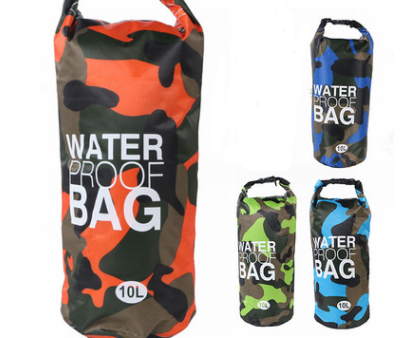 Camouflage waterproof bucket bag beach bag waterproof bucket bag outdoor drifting waterproof bag waterproof bag Online Sale