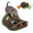 Cute Pet Cat Interactive Hide Seek Game 9 Holes Tunnel Mouse Hunt Intelligence Toy Pet Hidden Hole Kitten Foldable Toys Cheap