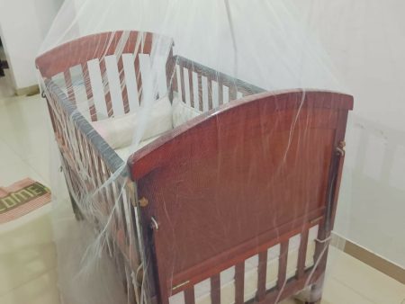 LUVLAP C-80 Baby Crib Cot with Bumper, Matress and Mosquito Net, Dimensions: 27*16.5*89.1 cm Online