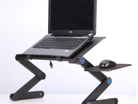 Laptop Table Stand With Adjustable Folding Ergonomic Design Stand Notebook Desk For Ultrabook Netbook Or Tablet With Mouse Pad Online Sale