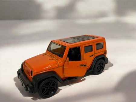 Die Cast Jeep Wrangler Orange 12cm For Discount