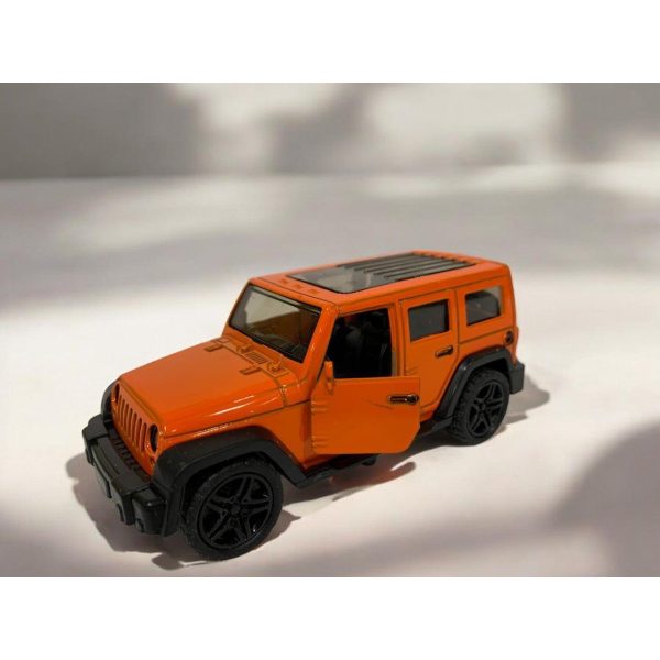 Die Cast Jeep Wrangler Orange 12cm For Discount