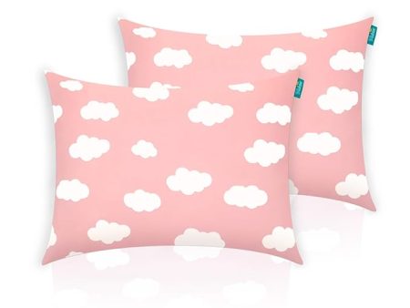 Toddler Pillow - 2 Pack, 14  x 19 , Multi-Use, Soft & Skin-Friendly, Pink Cloud Online