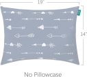 Toddler Pillow - 14  x 19 , Multi-Use, Soft & Skin-Friendly, Grey Arrow For Discount