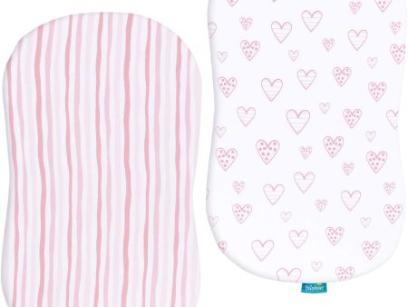 Bassinet Fitted Sheets Compatible with Halo BassiNest Flex, Baby Bassinet, 2 Pack, , Cotton Fashion