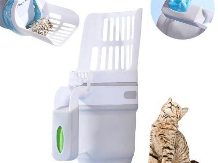 Upgrade Widen Cat Litter Shovel Scoop With Refill Bags Large Cat Litter Box Self Cleaning Cat Waste Bin System Pet Supplies Pet Products on Sale