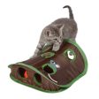 Cute Pet Cat Interactive Hide Seek Game 9 Holes Tunnel Mouse Hunt Intelligence Toy Pet Hidden Hole Kitten Foldable Toys Cheap