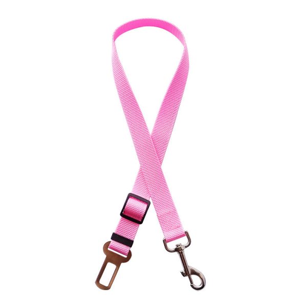 Adjustable Pet Cat Dog Car Seat Belt Pet Seat Vehicle Dog Harness Lead Clip Safety Lever Traction Dog Collars Dogs Accessoires Pets Products Online