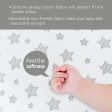 Toddler Pillow with Pillowcase - 14  x 19 , 100% Cotton, Multi-Use, Ultra Soft & Breathable, White Star Fashion