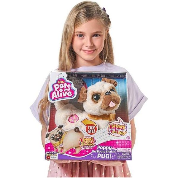 Zuru Pets Alive Pug Shaking Pug 9521 Hot on Sale