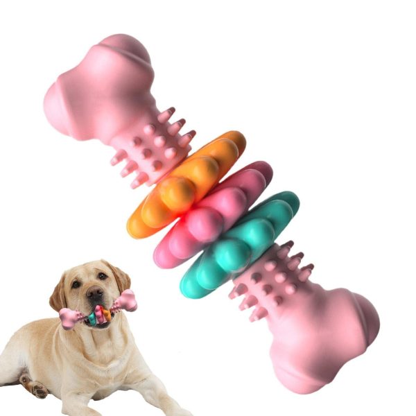 Dog Chew Toy Dog Bone Type  Dogs Teeth Cleaning Toys Indestructible TPR Bone Chewing Bite Resistant Teething Toys  Pet Products Supply